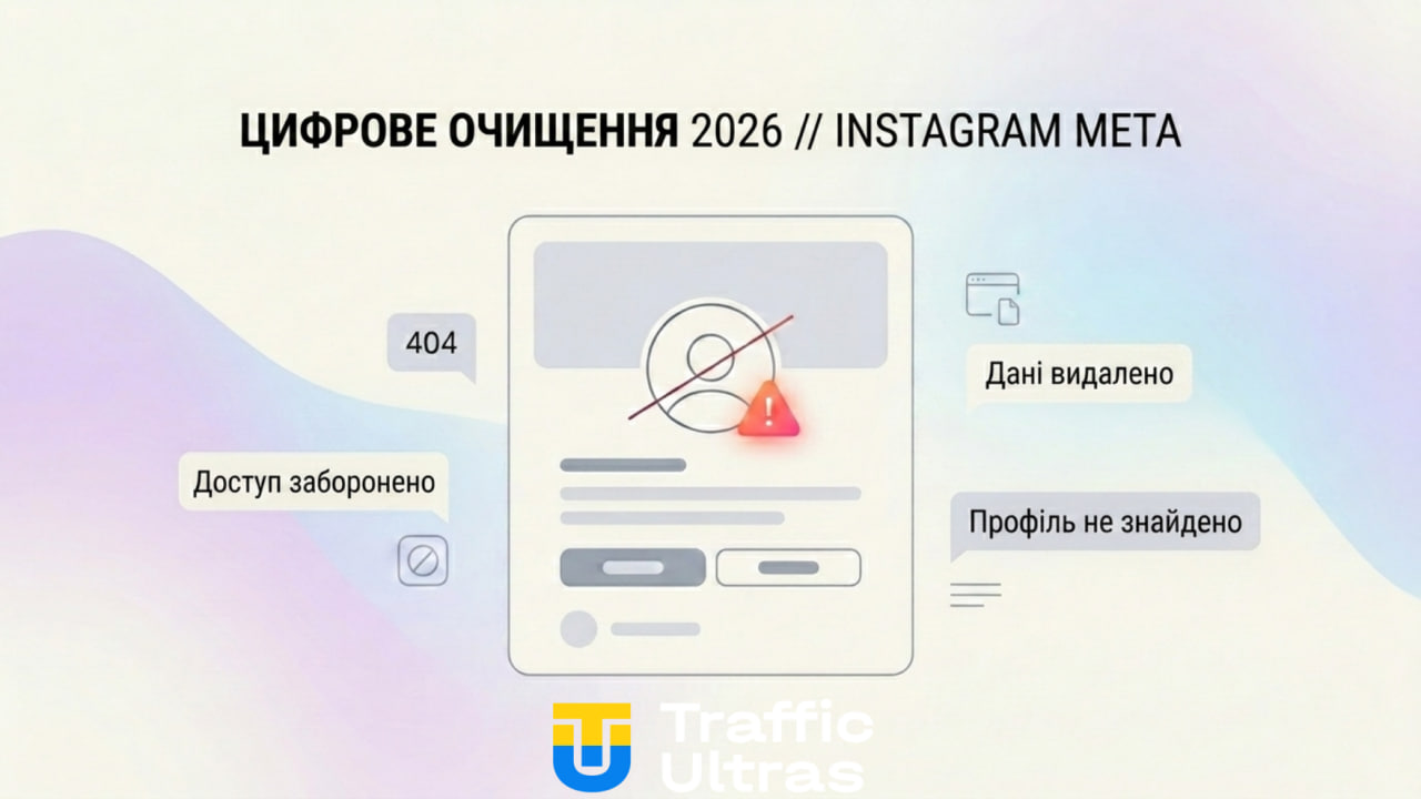 Блокування акаунта Instagram 2026 мінімалізм.