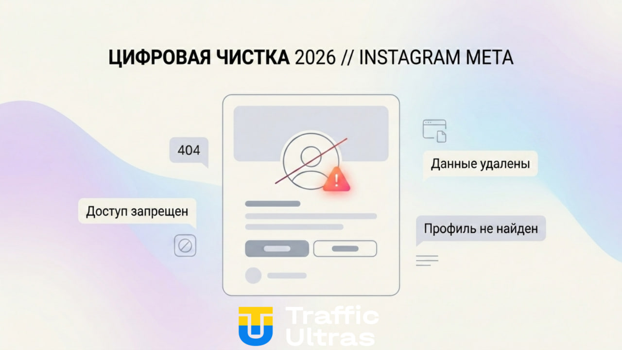 Блокировка аккаунта Instagram 2026 минимализм.