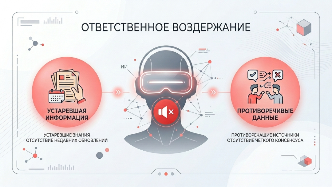 Визуализация отказа ИИ Bing генерировать ответ
