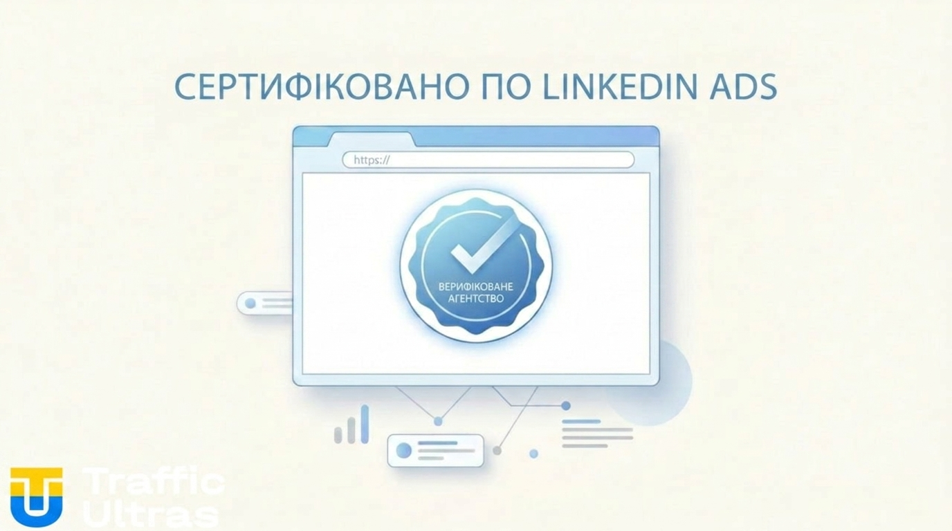 Офіційний бейдж сертифікації LinkedIn Ads для агентств.