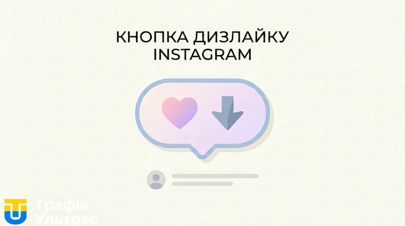 Інтерфейс кнопки дизлайка в коментарях Instagram