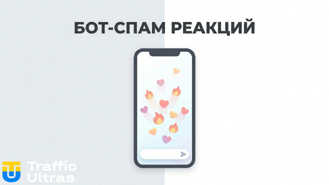 Схема спама реакциями ботов в Telegram чатах.