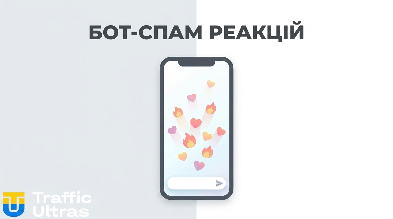 Схема спаму реакціями ботів у Telegram чатах.