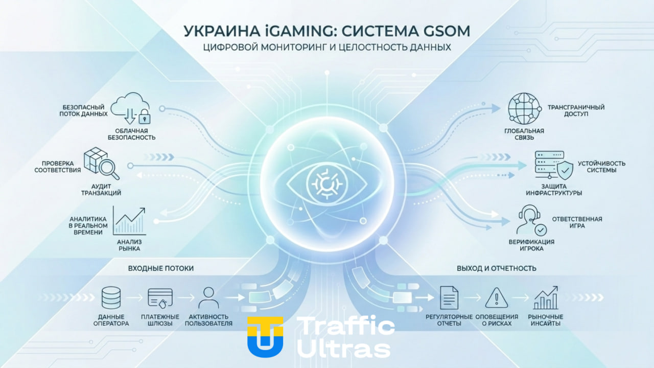 Схематическое изображение системы онлайн-мониторинга ГСОМ.