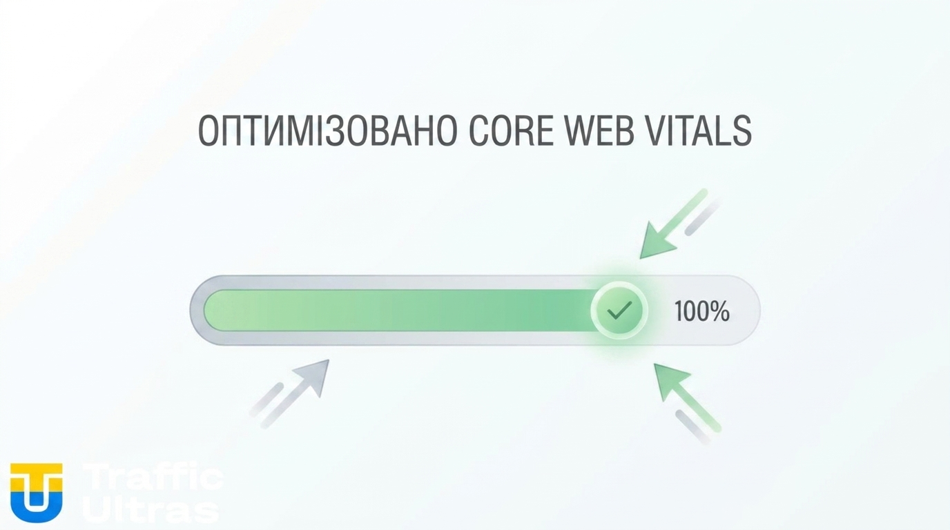Візуалізація оптимізації швидкості завантаження сайту після оновлення GTM.