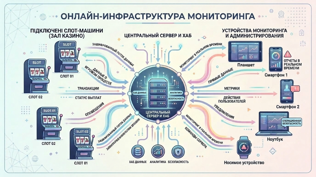 Схема системи онлайн-моніторингу азартних ігор ДСОМ