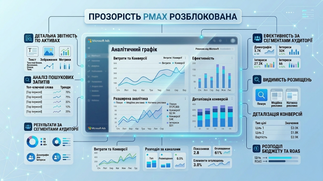 Прозорість кампаній Performance Max у Microsoft Ads
