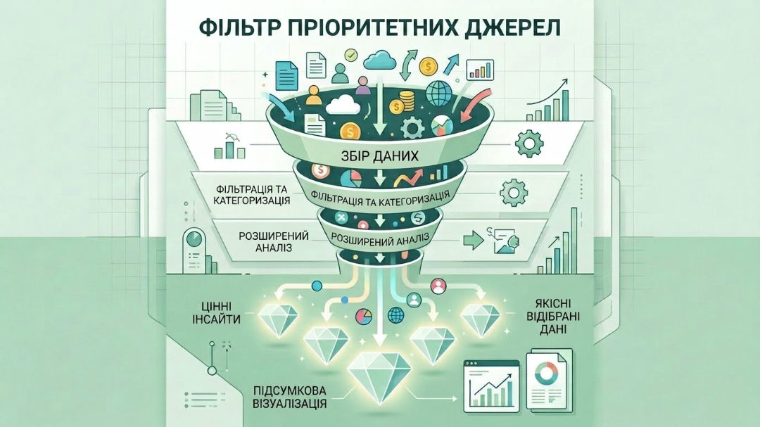 Візуалізація системи відбору пріоритетних джерел Google Preferred Sources