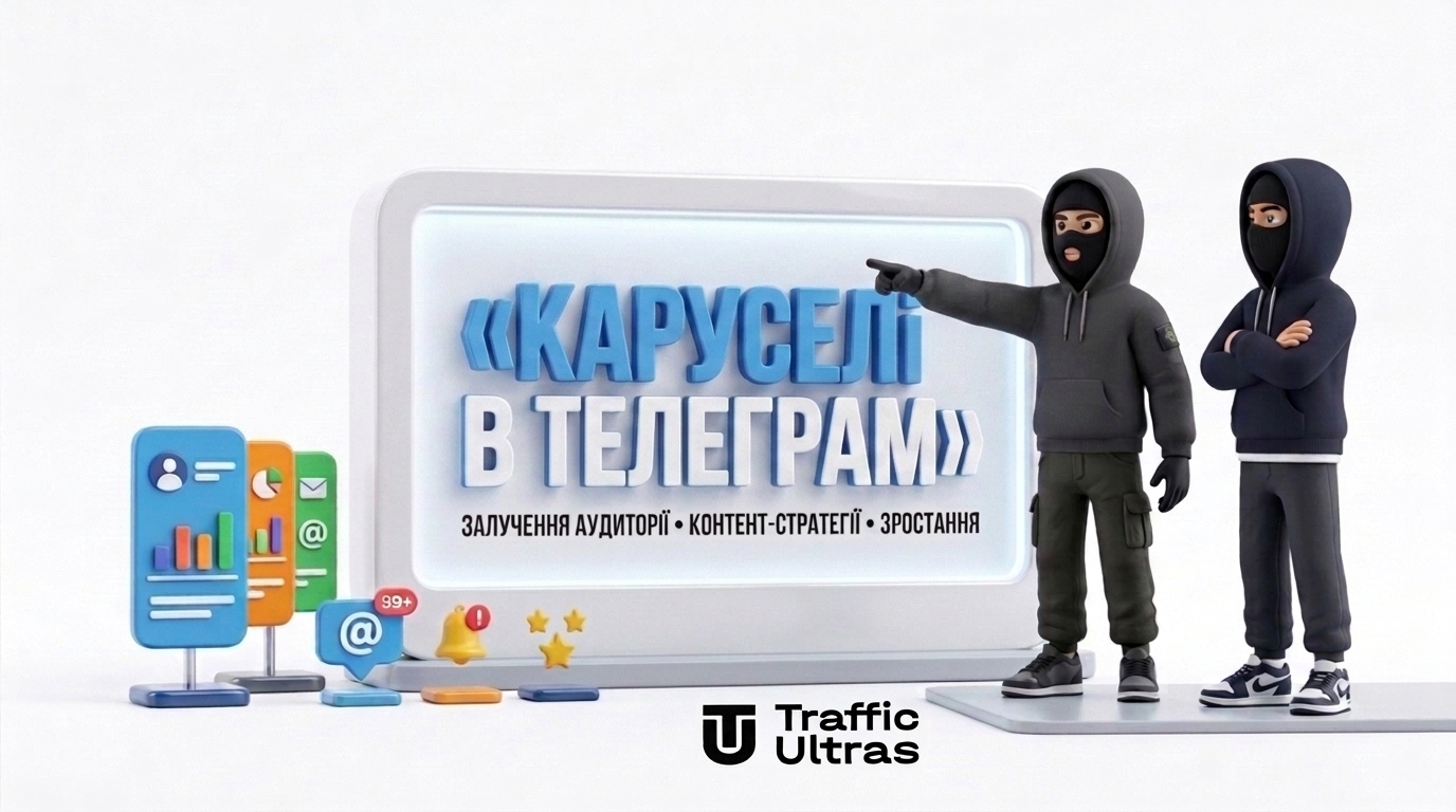 Ілюстрація до новини про появу каруселей та презентацій у постах Telegram