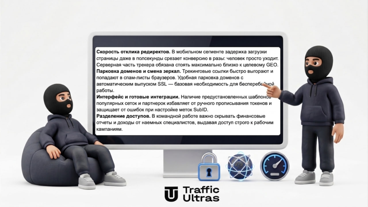 Критерии выбора трекера для арбитража: скорость, парковка доменов, интеграции и доступы