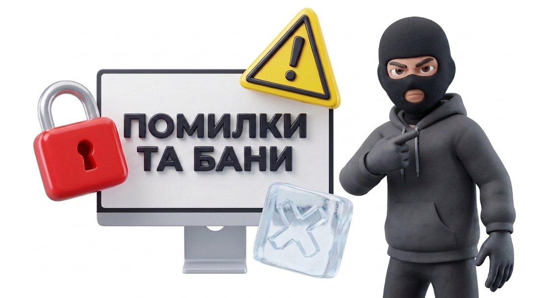 часті помилки в гемблінгу, misleid, зріз капи та блокування рекламних акаунтів
