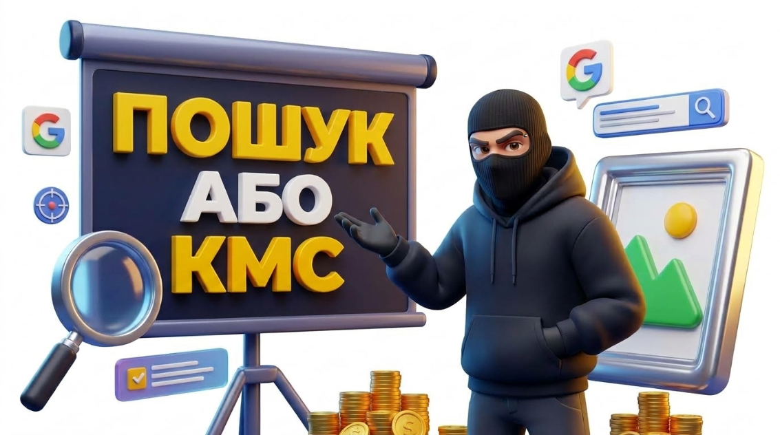 Різниця між пошуковою та банерною рекламою КММ у Google Ads