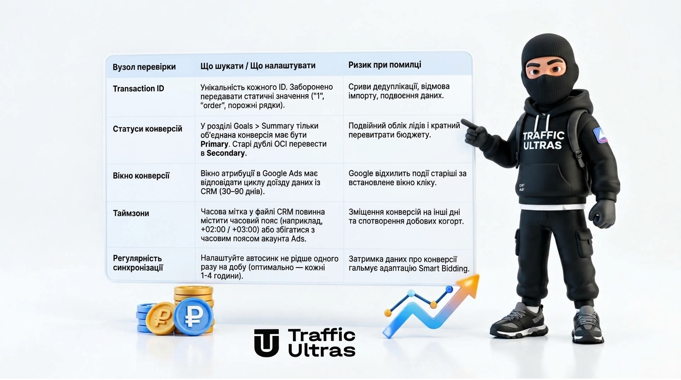 Traffic Ultras стоїть зі смартфоном, спираючись на 3D-стіну з написом "ВИКЛЮЧИ ДУБЛІ КОНВЕРСІЙ", на білому фоні.