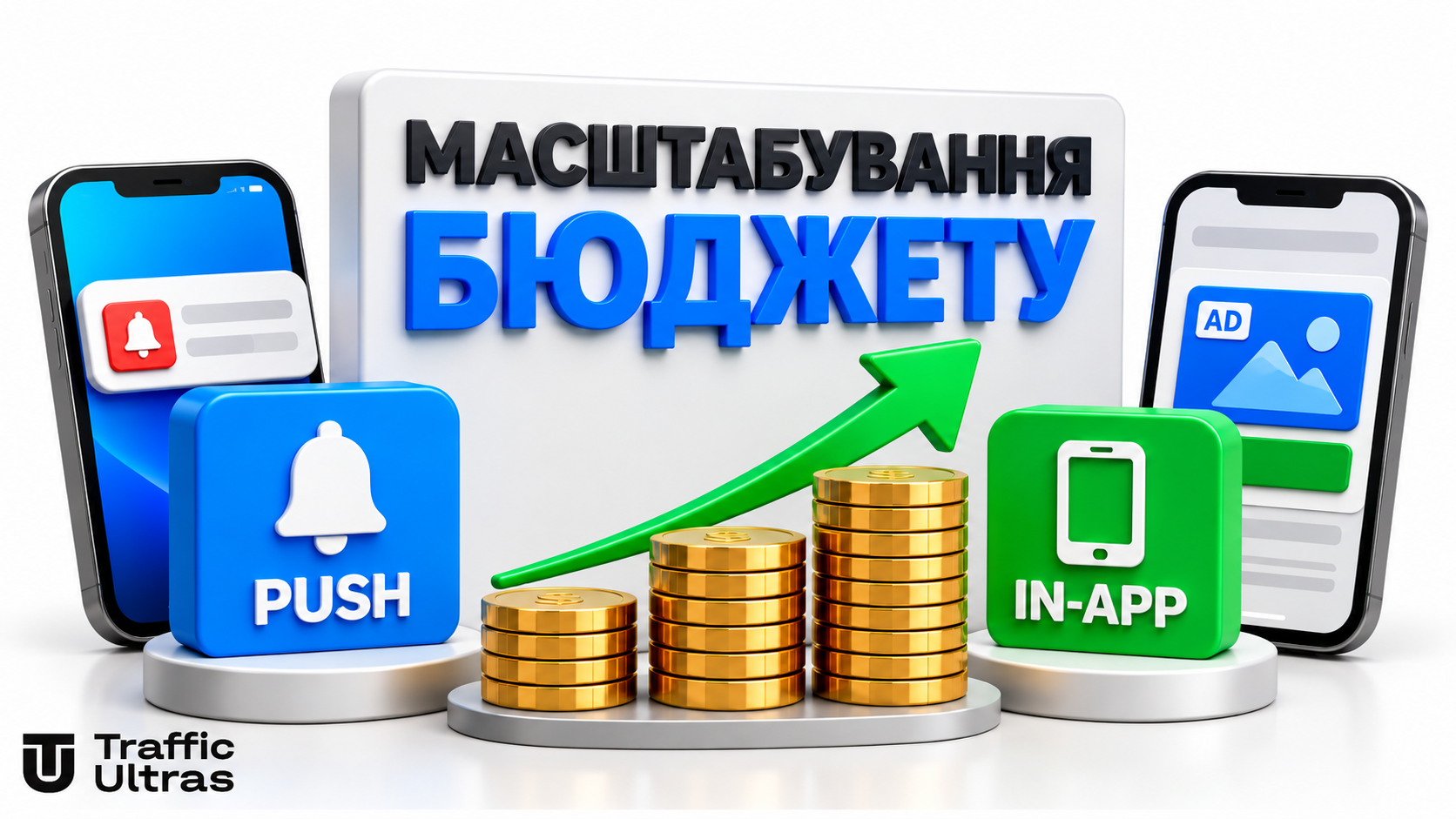 Масштабування бюджету в Push та In-App рекламних кампаніях