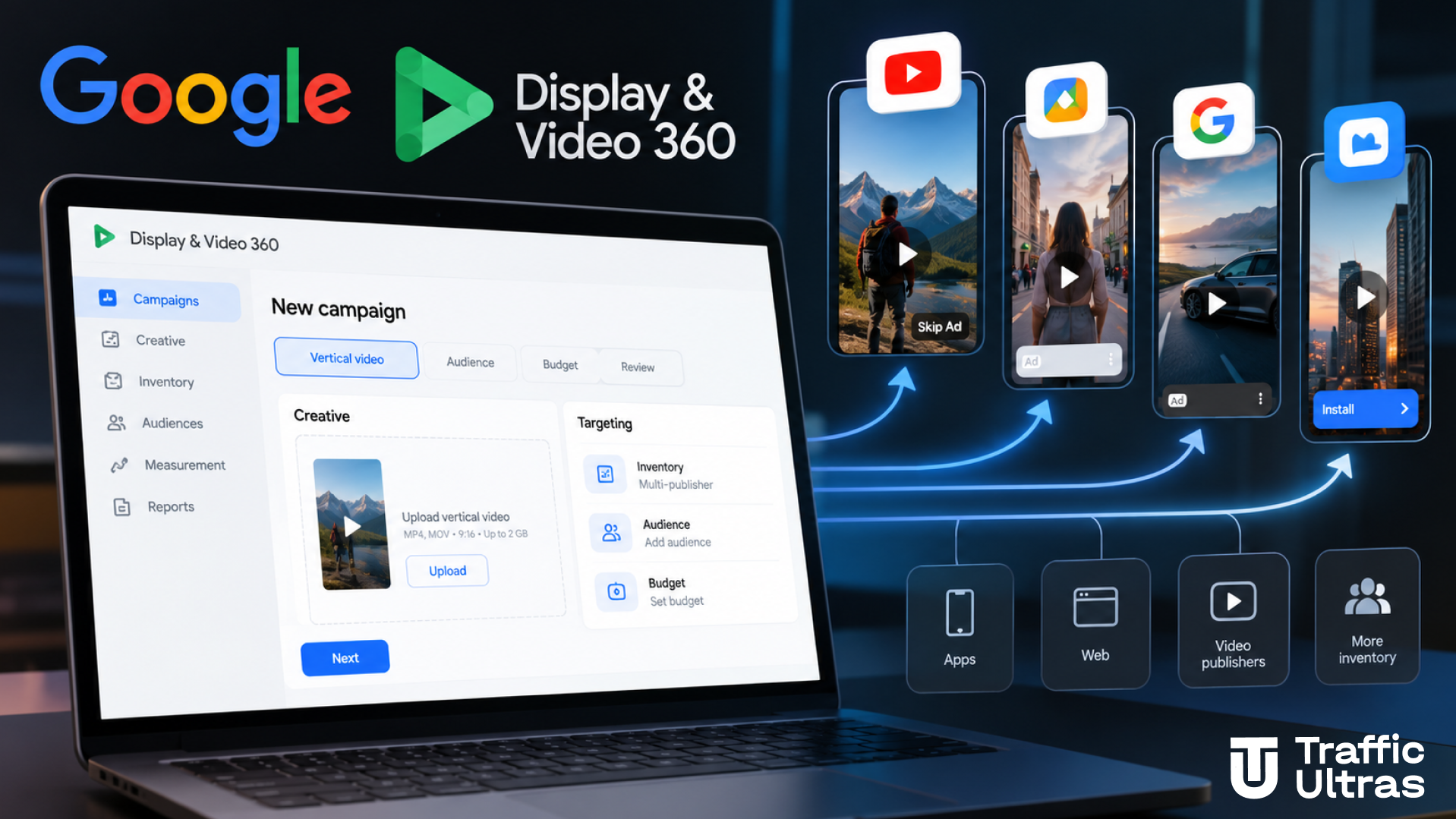 Google DV360 объединяет закупку вертикальной видеорекламы с разных площадок в одном кабинете