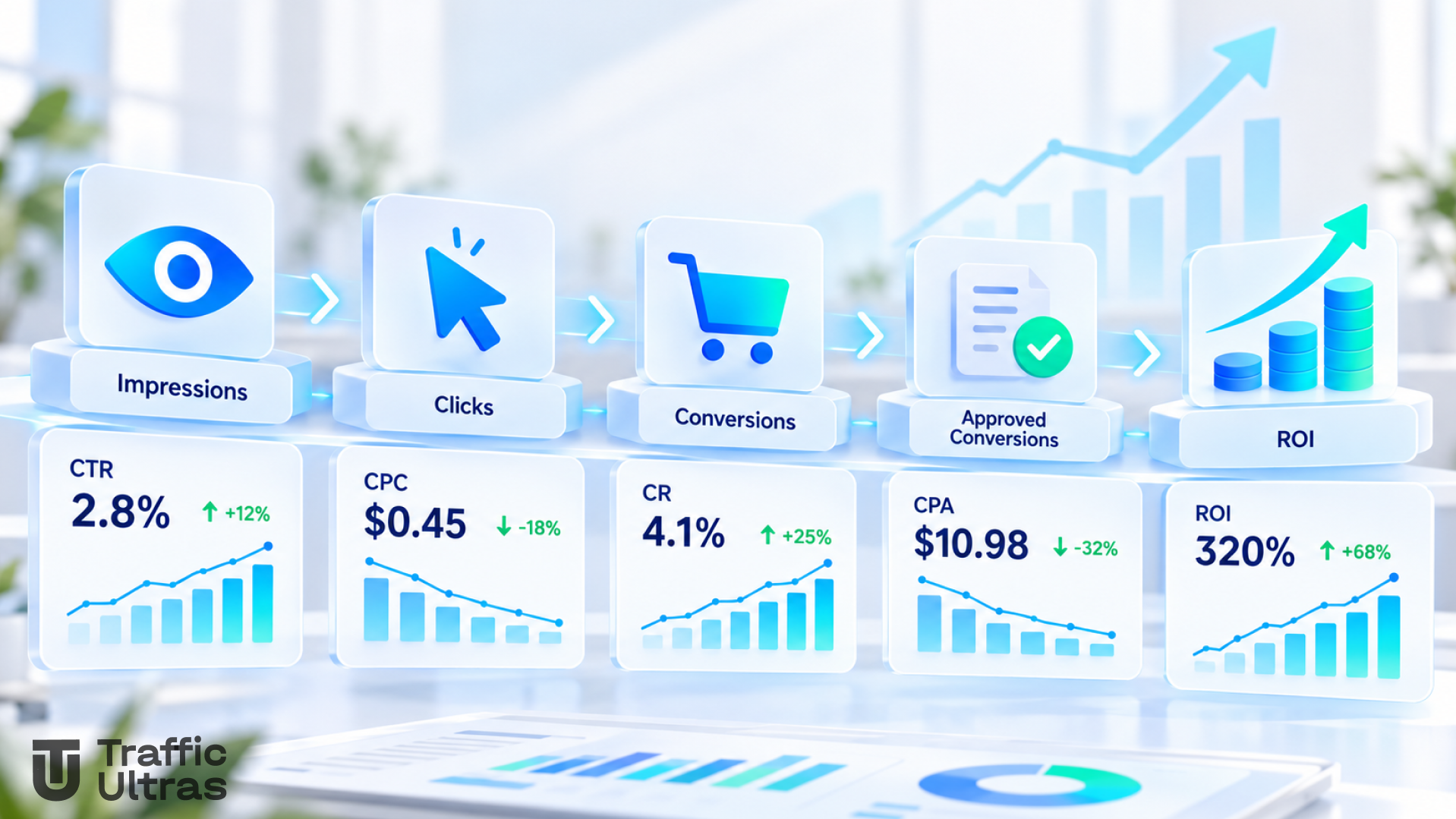 Метрики Microsoft Ads — CTR, CPC, CR, CPA и ROI рекламной кампании