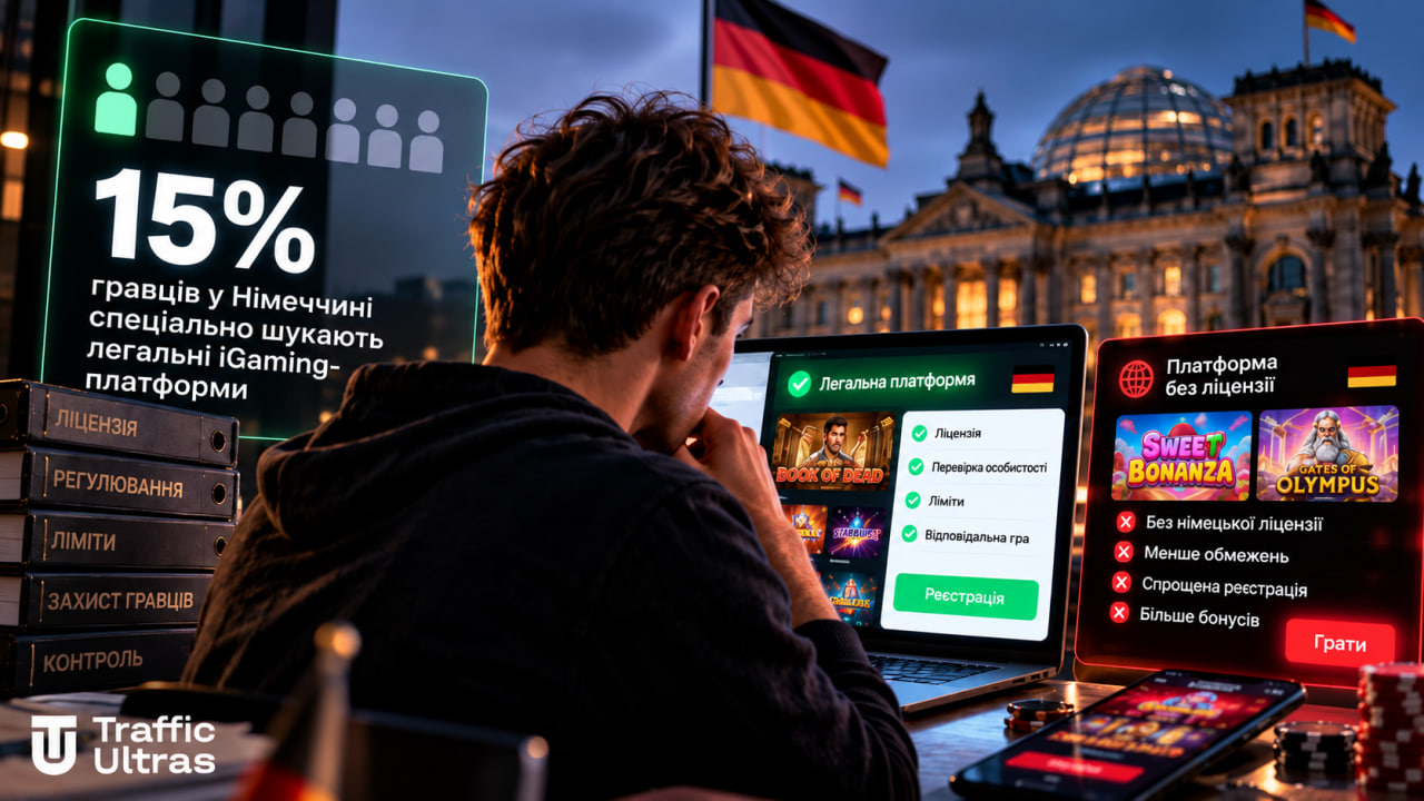 Лише 15% гравців у Німеччині спеціально шукають легальні iGaming-платформи
