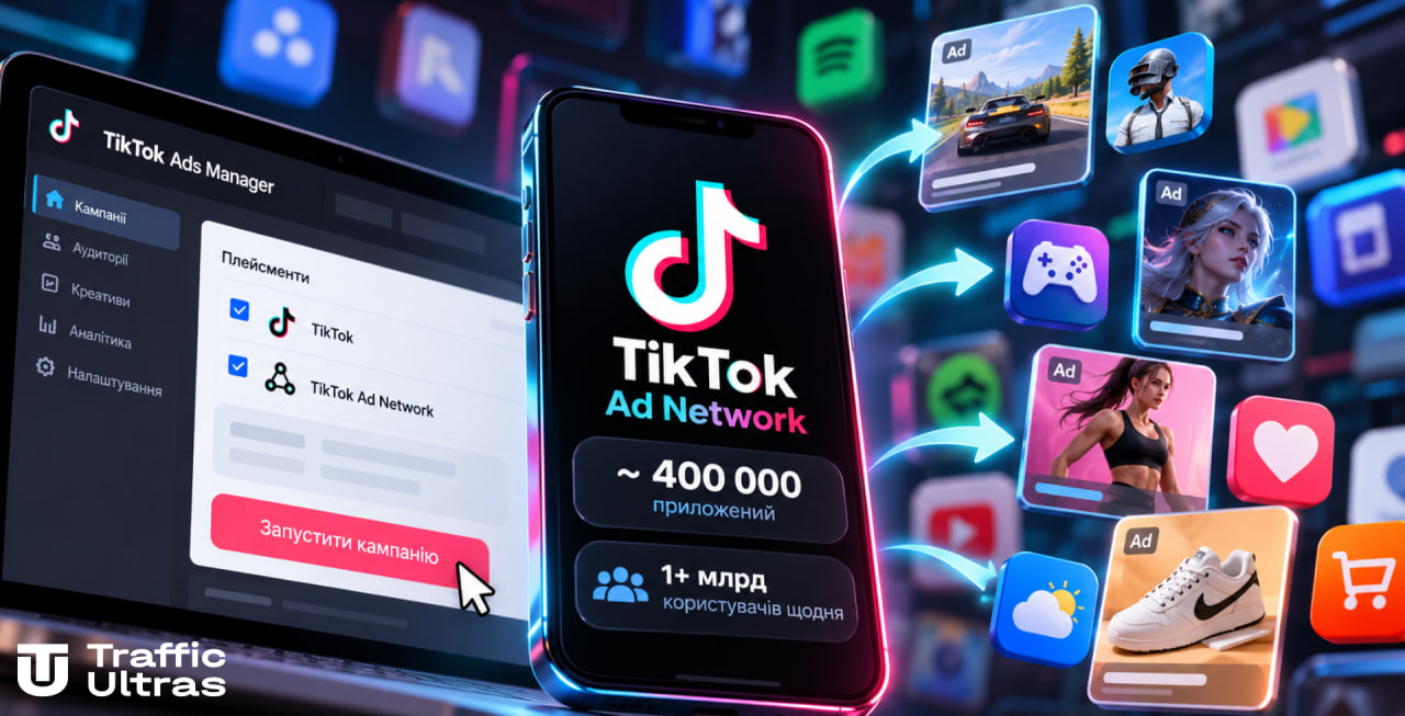 TikTok Ad Network позволяет показывать рекламу почти в 400 000 сторонних мобильных приложений