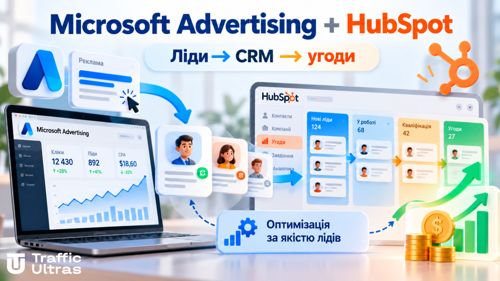 Microsoft Advertising передає ліди в HubSpot і використовує дані CRM для оптимізації кампаній