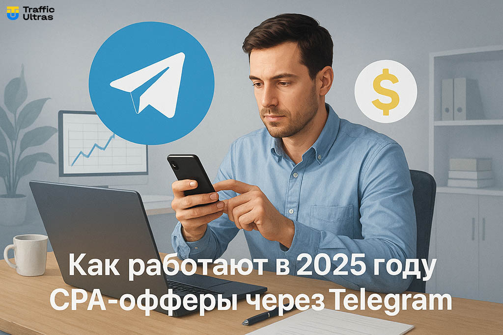 Узнай все про арбитражный заработок в CPA-офферах через Телеграм, на сайте.