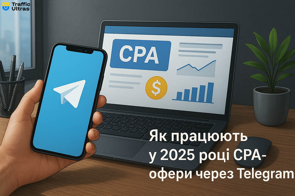 Дізнайся про арбітражний заробіток в CPA-офферах через Телеграм, на сайті.