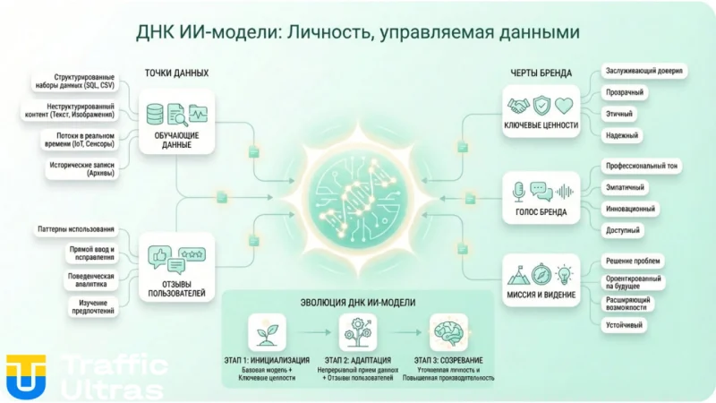 Процесс создания виртуальной модели в ИИ-агентстве.