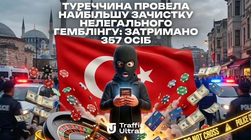 Туреччина провела найбільшу зачистку нелегального гемблінгу: затримано 357 осіб