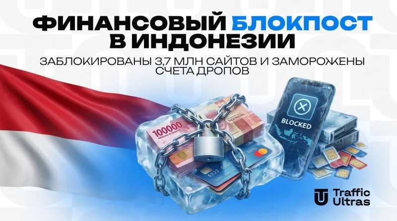 Финансовый блокпост в Индонезии: заблокированы 3,7 млн сайтов и заморожены счета дропов