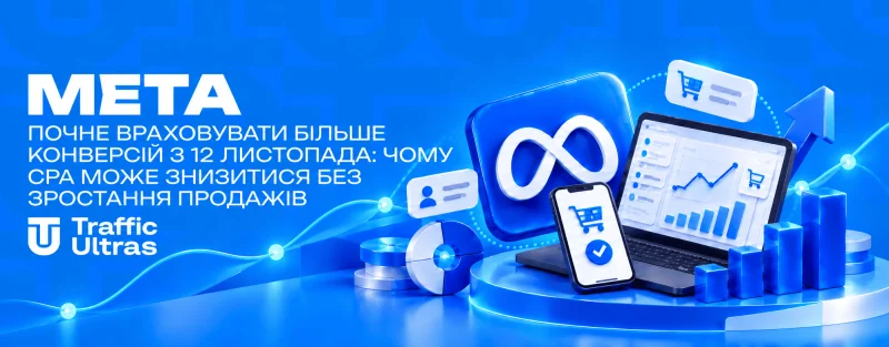 Meta почне враховувати більше конверсій з 12 листопада: чому CPA може знизитися без зростання продажів