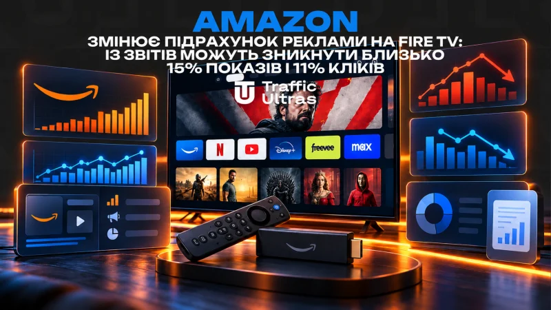 Amazon змінює підрахунок реклами на Fire TV: зі звітів можуть зникнути близько 15% показів і 11% кліків