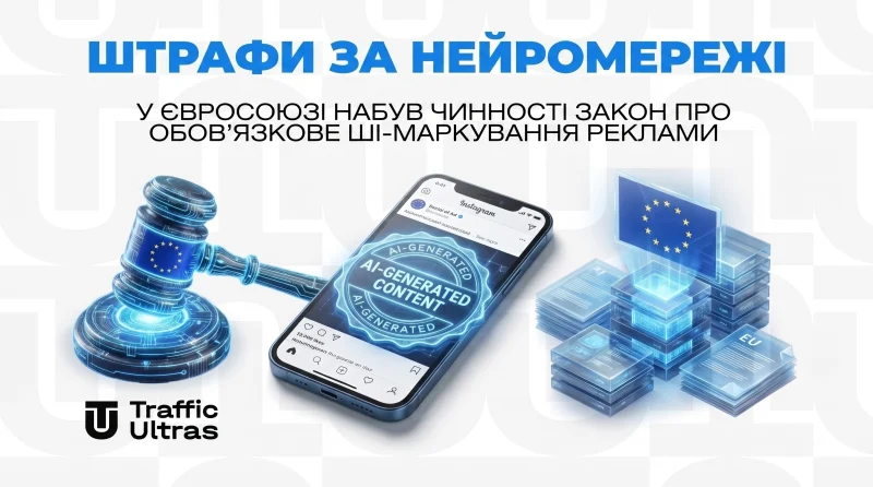 Штрафи за нейромережі: у Євросоюзі набули чинності правила обов'язкового ШІ-маркування реклами