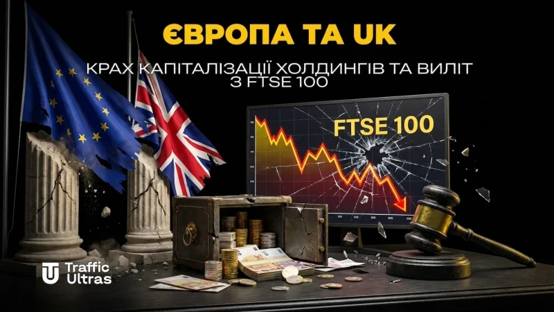 Європа та UK: крах капіталізації холдингів і виліт із FTSE 100