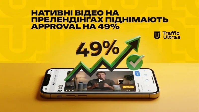 Нативні відео на прелендингах піднімають approval на 49%