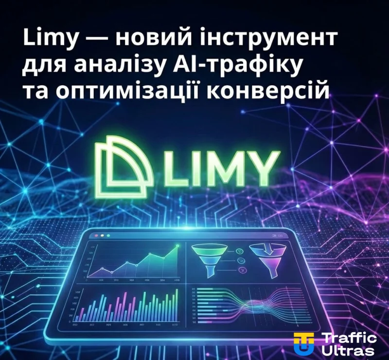  Limy — аналітична платформа для відстеження AI-трафіку та оптимізації конверсій
