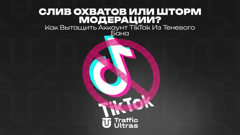 Слив охватов или шторм модерации? Как вытащить аккаунт TikTok из теневого бана