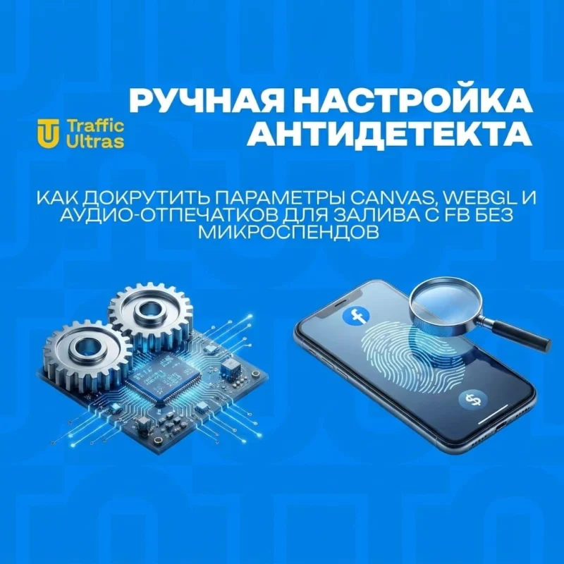 Ручная настройка антидетекта: как докрутить параметры Canvas, WebGL и аудио-отпечатков для залива с FB без микроспендов