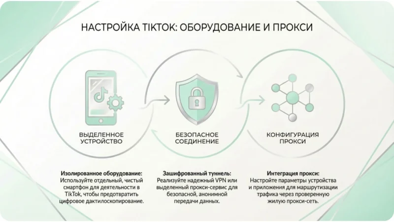 Техническая подготовка смартфона и прокси для TikTok.