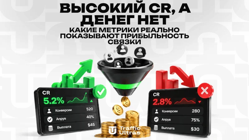 Высокий CR, а денег нет: какие метрики реально показывают прибыльность связки