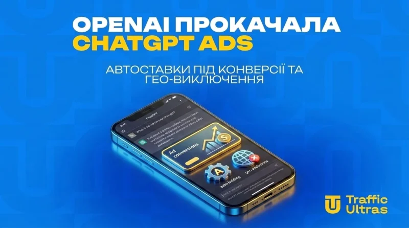 OpenAI прокачала ChatGPT Ads: автоставки під конверсії та гео-виключення