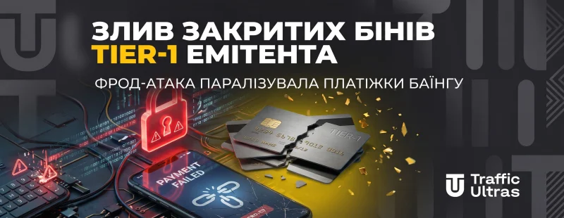 Злив закритих BINів Tier-1 емітента: фрод-атака паралізувала платіжки баїнгу