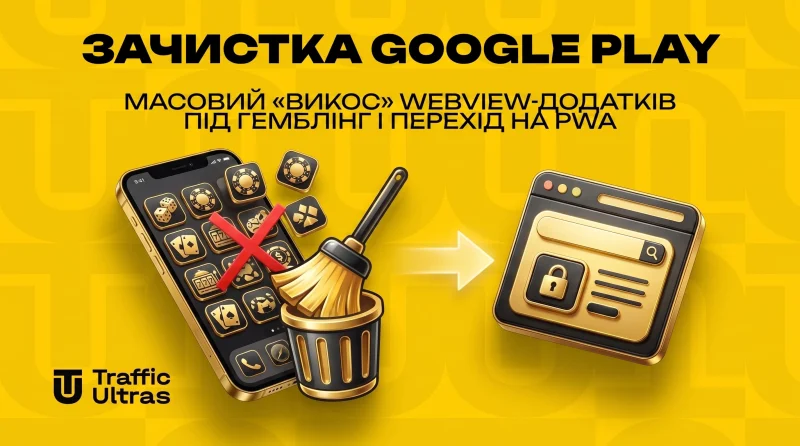 Зачистка Google Play: масовий «викос» WebView-додатків під гемблінг та перехід на PWA