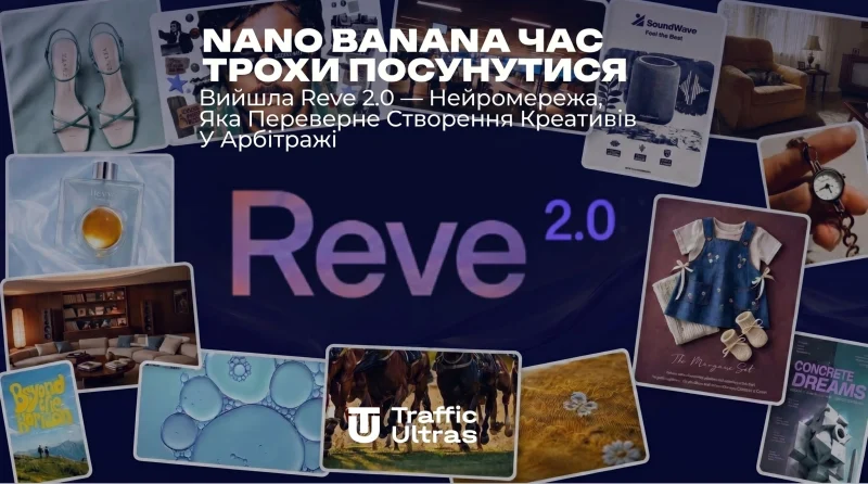 Nano Banana, схоже, час трохи посунутися. Вийшла Reve 2.0 — нейромережа, яка переверне створення креативів в арбітражі