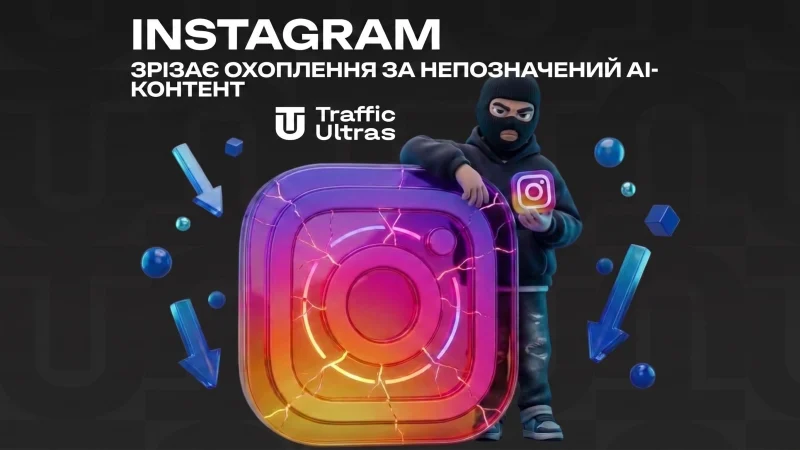 Instagram ріже охоплення за нерозмічений AI-контент: нові мітки та закручування гайок для сіток