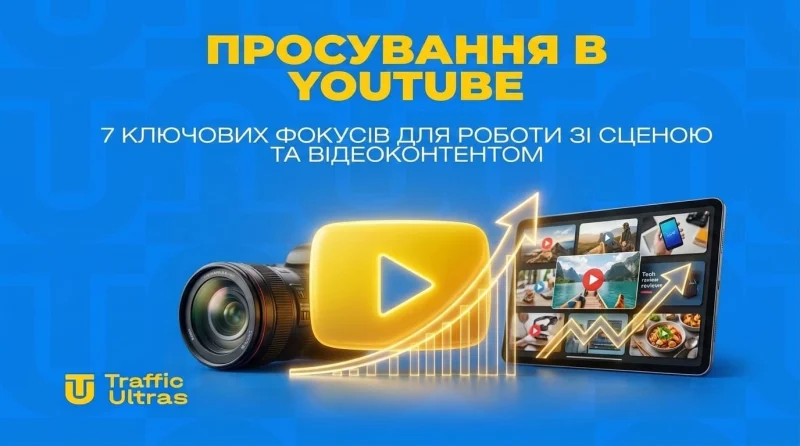Просування в YouTube: 7 ключових фокусів для роботи зі сценою та відеоконтентом