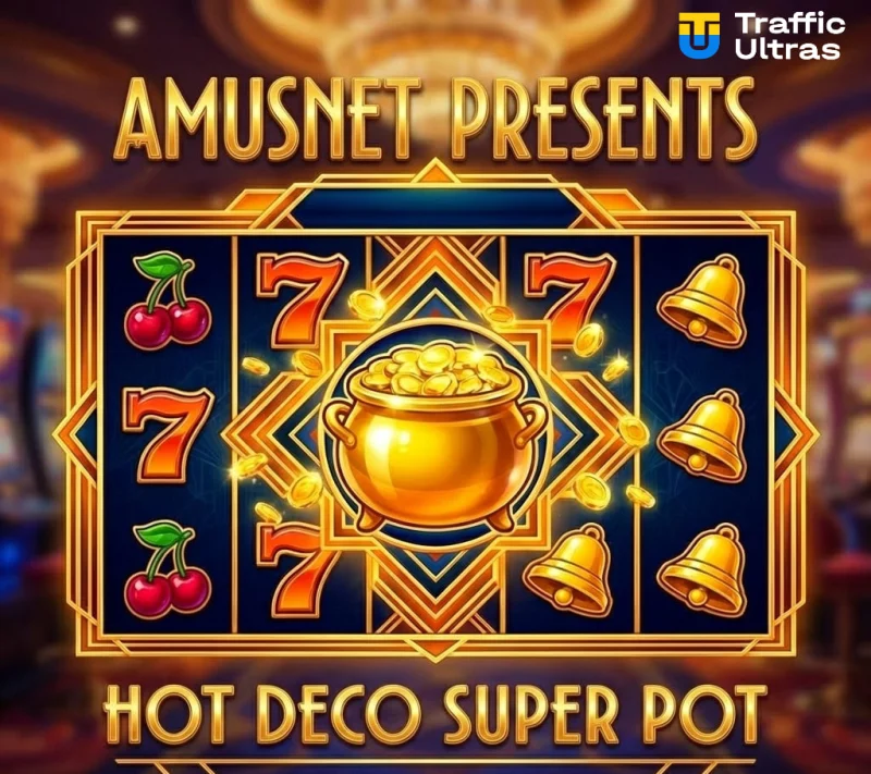 Слот Hot Deco Super Pot от Amusnet в стиле Art Deco с классическими символами и джекпотной механикой