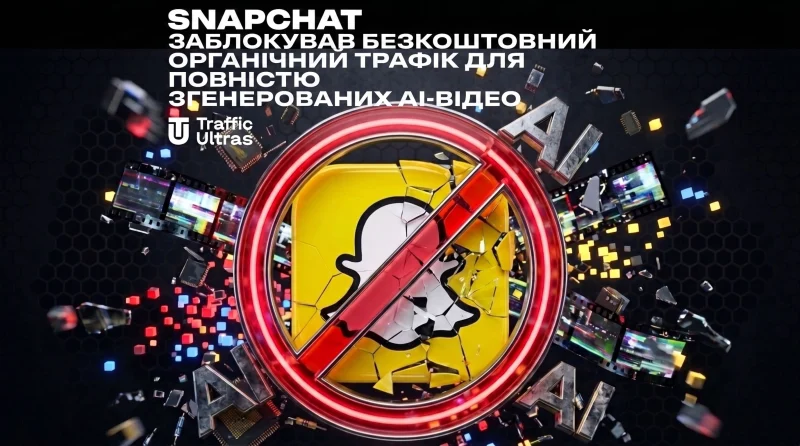 Snapchat заблокував безкоштовний органічний трафік для повністю згенерованих AI-відео
