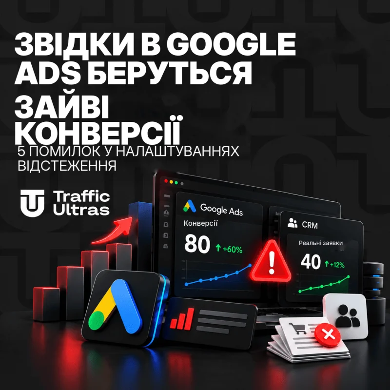 Звідки в Google Ads беруться зайві конверсії: 5 помилок у налаштуваннях відстеження
