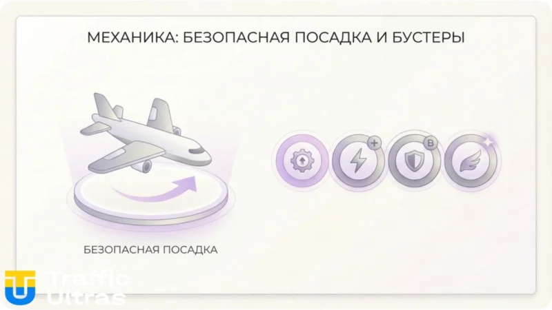 Механика Safe Landing и бустеры в игре Aviamasters 2.