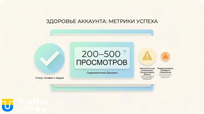 Метрики успешного прогрева аккаунта и триггеры блокировки.