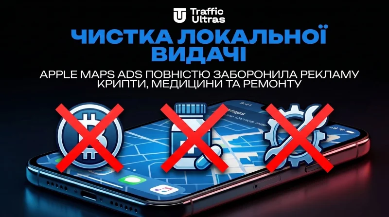 Чистка локальної видачі: Apple Maps Ads повністю заборонила рекламу крипти, медицини та ремонту